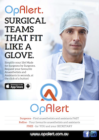 OpAlert Surgeon Surgical Assistant Anaesthetist Surgeonline